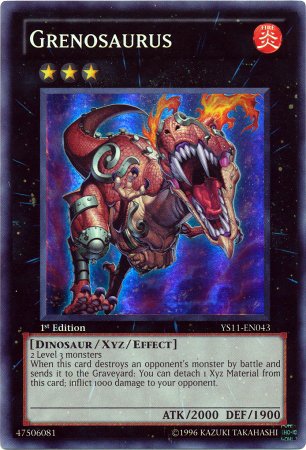 Amazon.com: Yu-Gi-Oh! - Grenosaurus YS11-EN043 Super Rare - Zexal