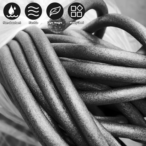 Image of Foam Backer Rod for Gaps Concrete Crack Filler Joints Foam Gap Filler Caulk Saver Backing Rod Filler Rope Concrete Joint Filler (3 /4 Inch x 10 Feet)