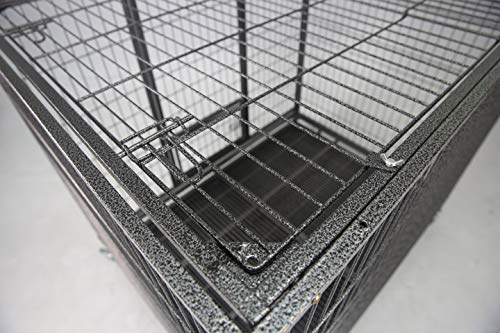 49" Open Top Stackable Heavy Duty Cage with Casters L49 xW36.5 xH43.5