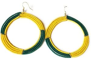 Green Bay Packers Beaded Earrings for Game Day Flair