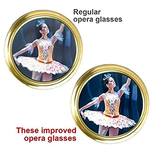 Binoculares Opera Glasses 3X25 Mini Vintage con Cadena miniatura 3