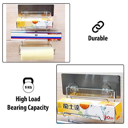 HOKIPO Magic Sticker Series Self Adhesive Kitchen Tissue Paper Towel Holder (AR-2104) 3