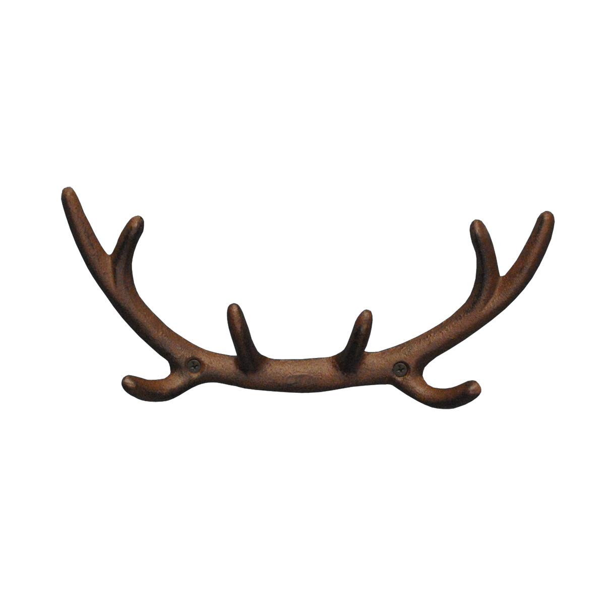 Selections Cast Iron Stag Antler Wall Mounted Coat Hook Rack