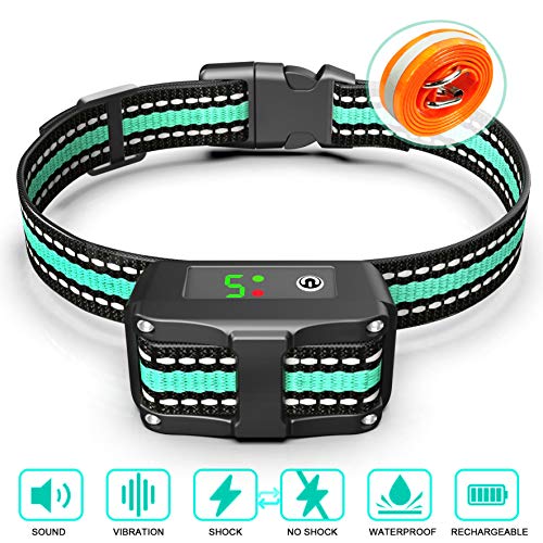 Valoinus Dog Bark Collar Adjustable Sensitivity and Intensity Levels-Dual Anti-Barking Modes-Rechargeable/Rainproof -No Barking