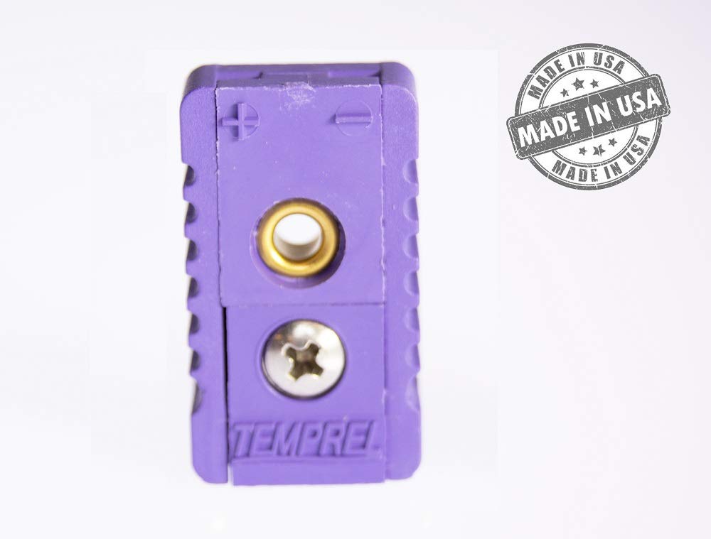 MJ500-E Temprel E-Type Single Screw Miniature Jack Thermocouple Female Connector 525°F (273°C) 10 Pa