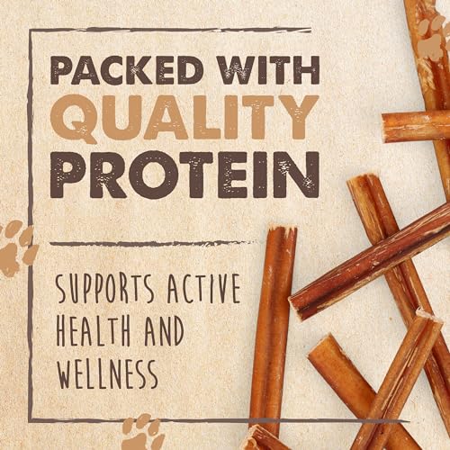 image for Mighty Paw Naturals Bully Sticks for Small & Medium Dogs - Grass Fed B