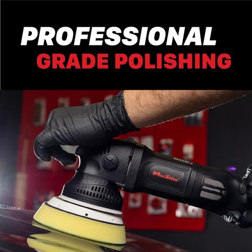 Image of Maxshine M15 Pro Dual Action Polisher Pink - 15mm Long Throw Random Orbital Buffer, 1000W Detailing Machine 5″ Backing Plate - Variable Speed 2500-5000 OPM for Car, Truck, SUV & Boat Paint Correction