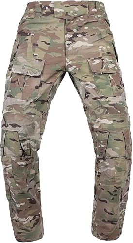Miniatura 4 de EMERSONGEAR Pantalones de paintball G3 con rodilleras,Camisa táctica de combate para hombres,Militar Ejército Airsoft BDU pantalones al aire libre