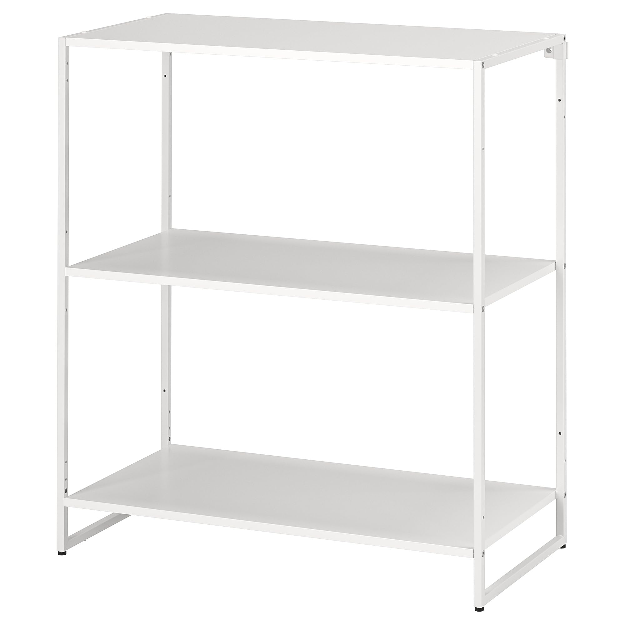Étagère métal blanc Jostein ProTuning meuble rangement 81 x 40 x 90 cm terrasse