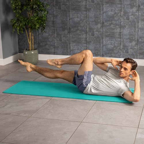 Core Balance Pilates Mat, Extra Thick Foam 10mm, Non Slip, Exercise Fitness Yoga, Compact Lightweight With Carry Strap, 180cm x 60cm x 1cm - Image 3