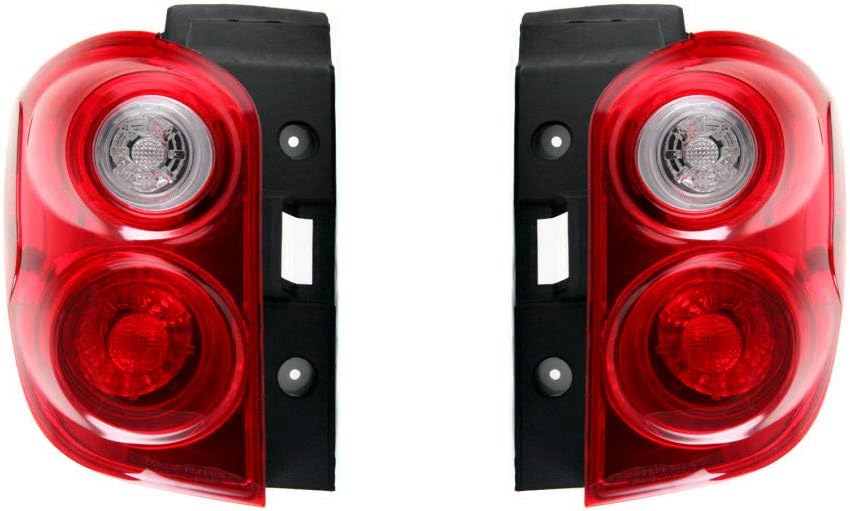 KarParts360 For Chevy Equinox Tail Light 2010-2015 Driver and Passenger Side CAPA GM2800242, GM2801242C | 22759316, 22759317