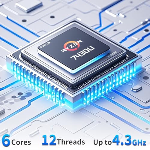 Image of DreamQuest Mini PC Ryzen 5 7430U (Up to 4.3GHz), 16GB RAM 512GB SSD