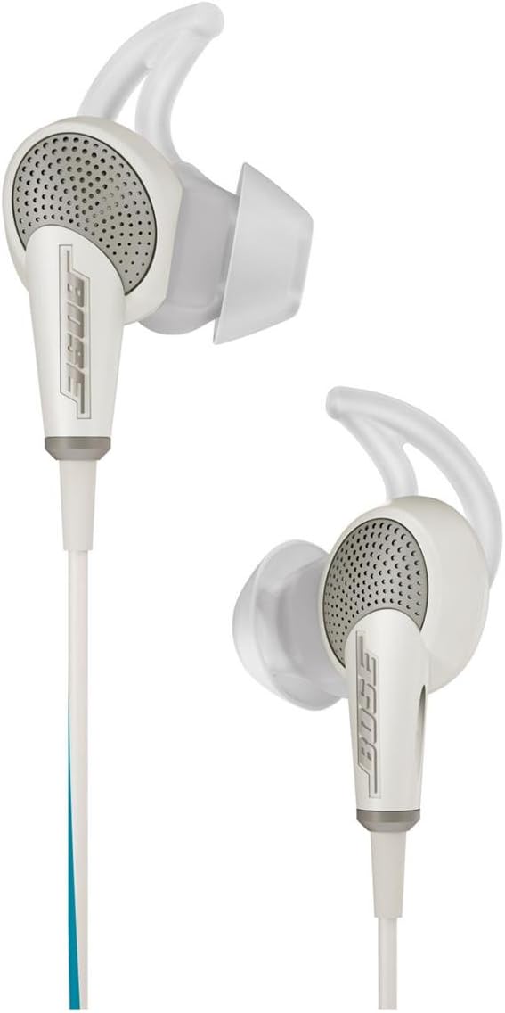 Bose QuietComfort 20 Acoustic Noise Cancelling Headphones, Samsung and Android Devices, White (Renewed)