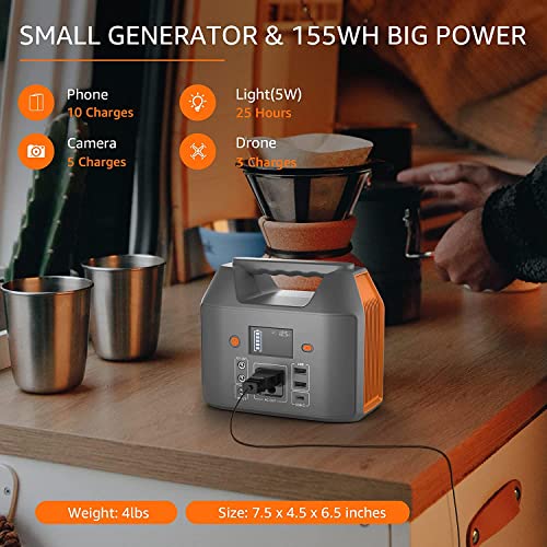Image of EnginStar Power Bank with AC Outlet 150W 110V Laptop Power Bank, 155Wh / 42000mAh Battery Bank, Lithium Ion Power Supply for Emergency Camping