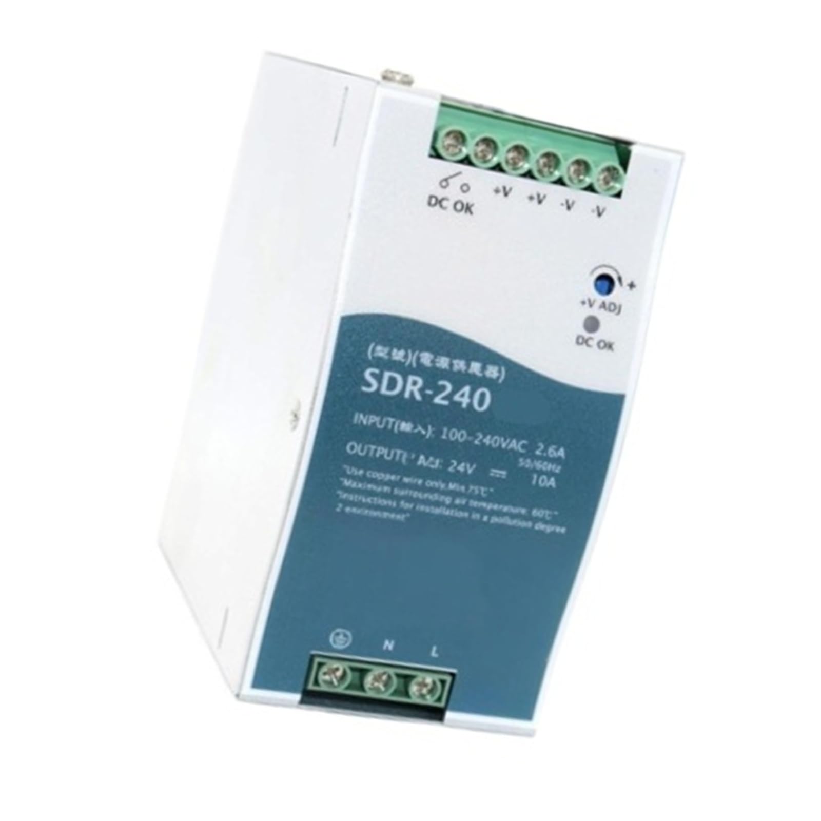 Alimentation SDR-240-24 Rail DIN pour les armoires électriques