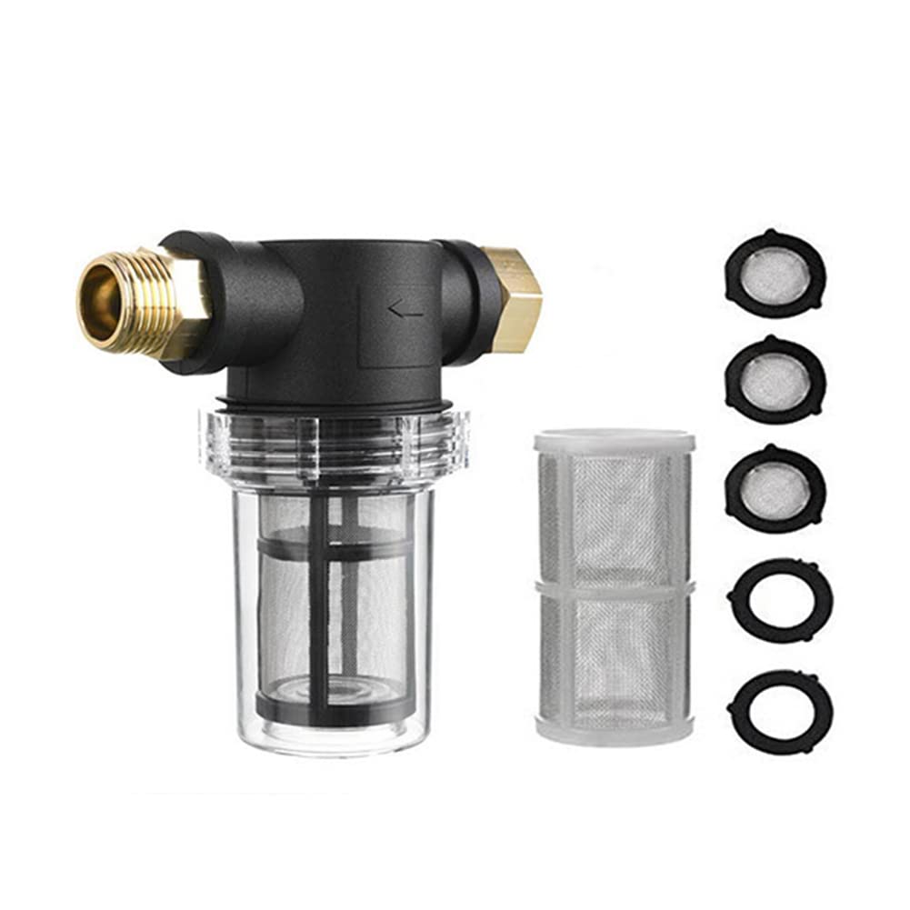 Nudiuhis 3/4 Garden Watering Irrigation Filter Aquaculture Fish Tank Water Pump Filter Car Washing Household Water Pipe Strainer