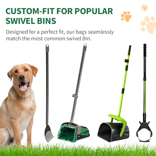 Image of 60 Pack Large Dog Poop Bags for A&H Swivel Bin Pooper Scooper