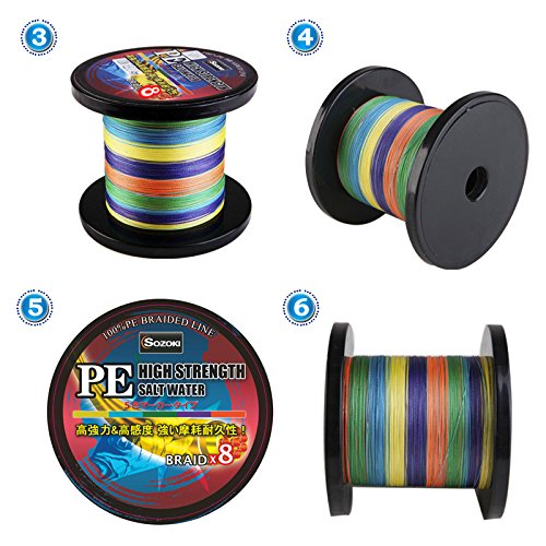 Amazon.co.jp: PEライン 1000m【13~40号】8編 5色 13号/18号/24