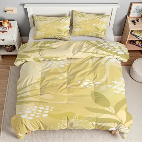 Housse couette en microfibre douce imprimé floral 90x190 lit 1 personne - 4