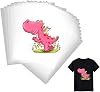 DTF Transfer Film 30 Sheets Double Sided Glossy Clear Pre-Treated DTF Film PET Heat Transfer Paper A4 8.4 X 11.7