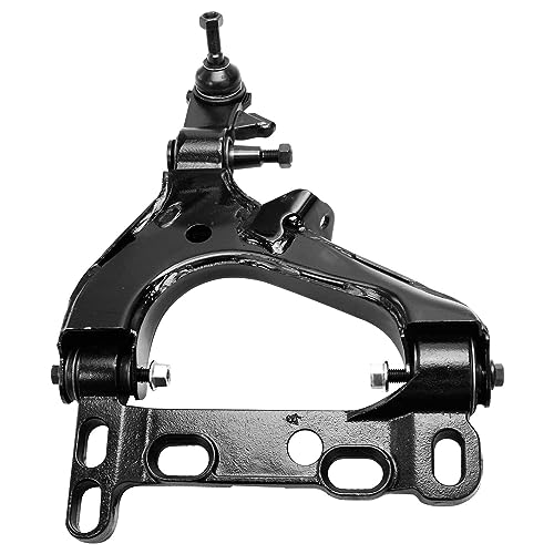 Image of Detroit Axle - 6pc Front End Suspension Kit for Chevy Trailblazer GMC Envoy 2 Lower Control Arms w /Ball Joints 4 Inner & Outer Tie Rod Ends Buick Rainier Isuzu Ascender Replacement [w / 16mm Thread]