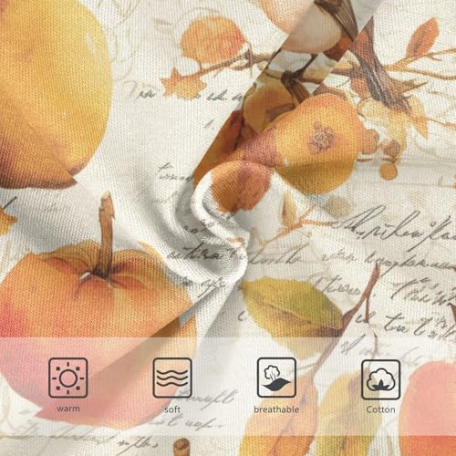 Wusikd Pumpkins Pears Girls' Underwear Cotton Vintage Girls Briefs Soft Toddler Underwear 2T3