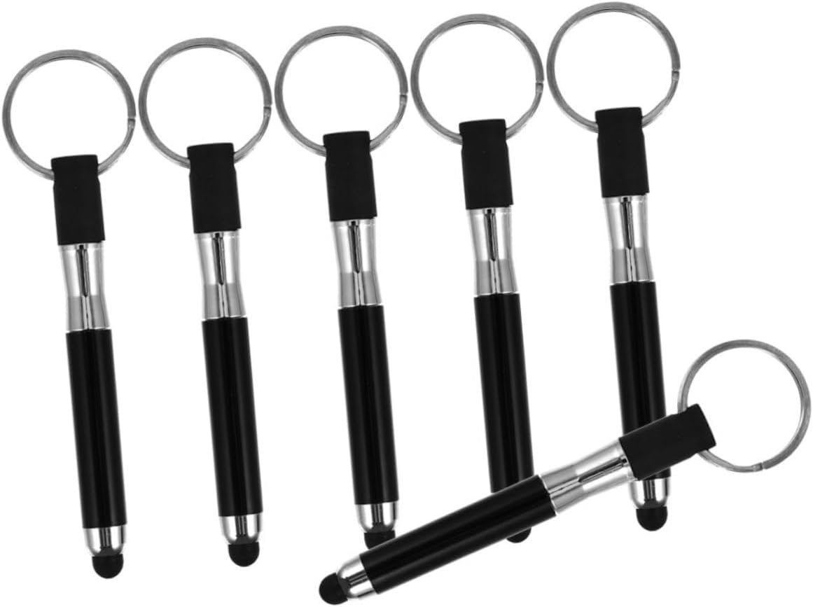 ARTIBETTER 6pcs Stylus Pen Keychain High Sensitivity Capacitive Pen for Tablets and Smartphones Stylus Cute Pendant for Easy Portability