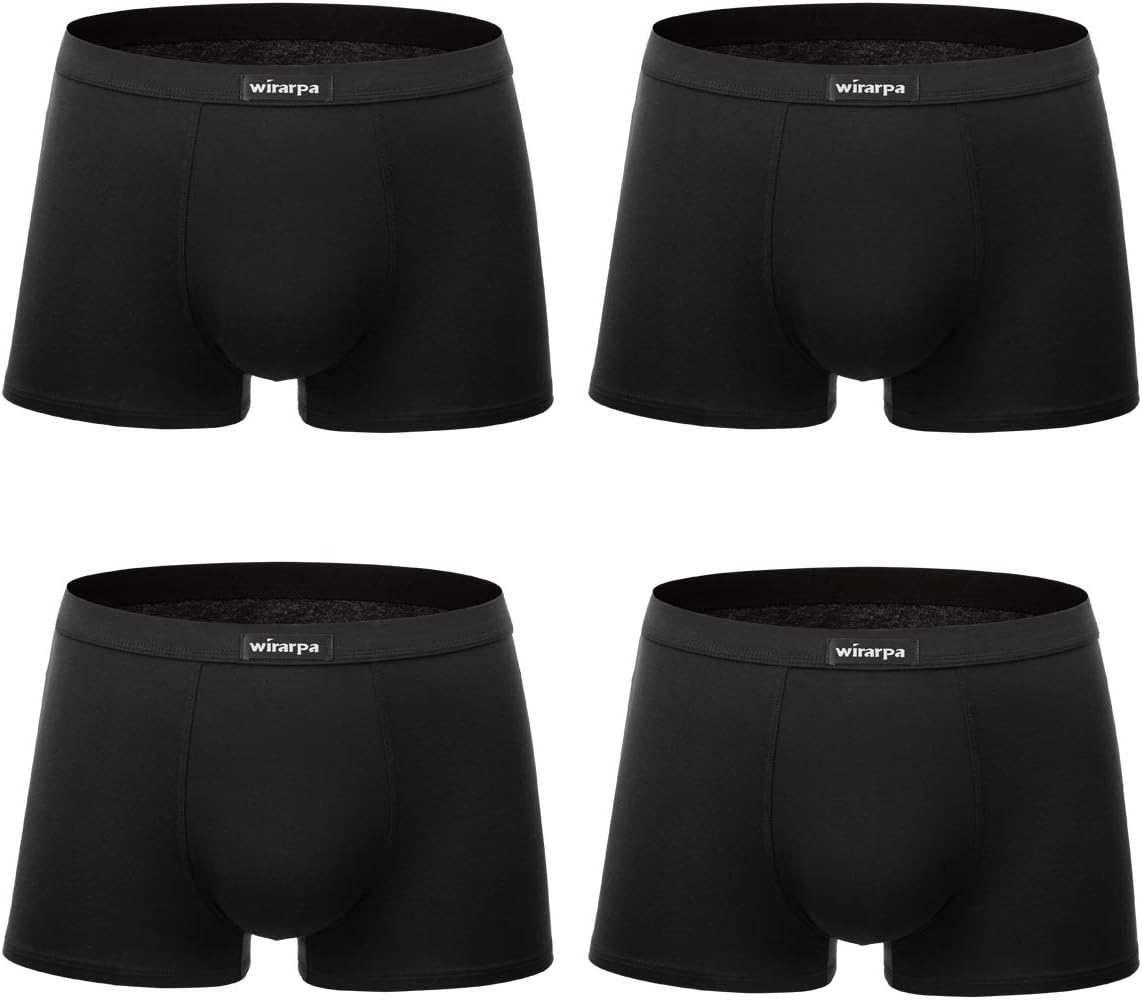 Men's Breathable Modal Microfiber Trunks Underwear Covered Band Multipack