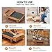 Kimwina Dog Nail Scratch Board with Treat: Stress-Free Dog Scratch Pad for Nails, Durable Wooden Nail Filing Board, Interactive Puppy Enrichment Toy & Professional Pet Grooming Tool for All Dogs