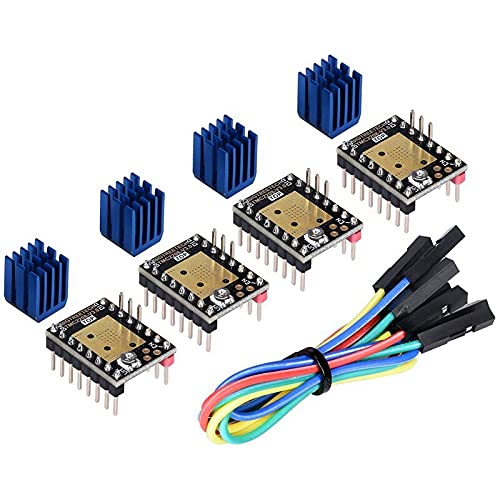 Lysee 3D Printer Parts & Accessories - BIGTREETECH 3D Printer Part Stepstick Mute Tmc2208 V3.0 Stepper Motor Driver with Heatsink Printer Control Board - (Size: 1.4mm, Color: As Shown, Plug Type: KR)