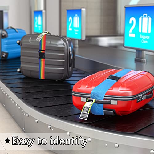 Luggage Suitcase Straps Set, Travel Accessories Thickened Luggage Belt with Quick Release Buckle, Adjustable Black Travel Luggage Straps for Suitcase Baggage (Blue, 2 PCS Set) - Image 6