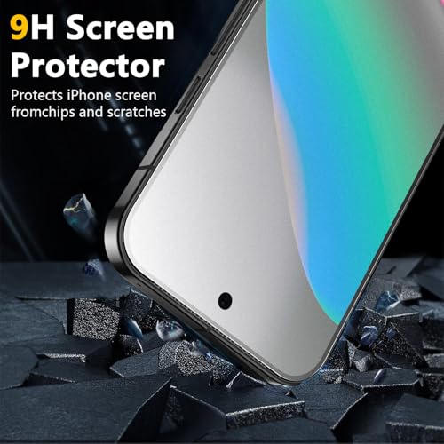 Image of [2+2 Pack for Google Pixel 10 Matte Screen Protector + Camera Lens Protector, Anti-Glare, 9H Tempered Glass, Fingerprint Unlocking, Bubble Free