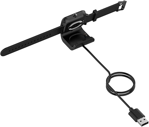 Miniatura 7 de FitTurn Compatible con cargador Amazfit Bip S, cargador USB de repuesto portátil, cable de alimentación, adaptador de estación de carga, soporte de