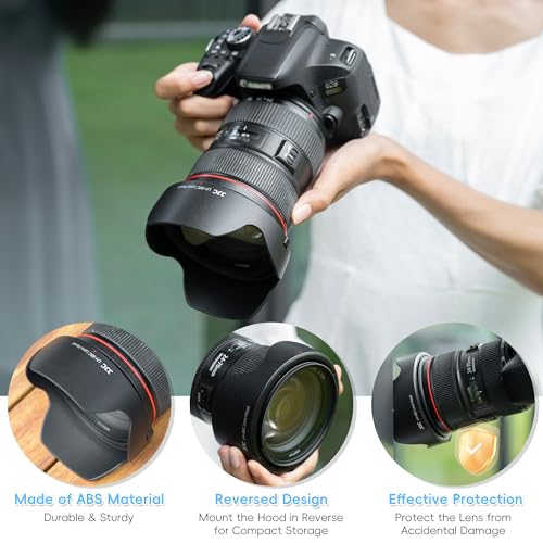 JJC EW-88C Reversible Lens Hood Shade para Canon EF 24-70mm f/2.8L II USM miniatura 2