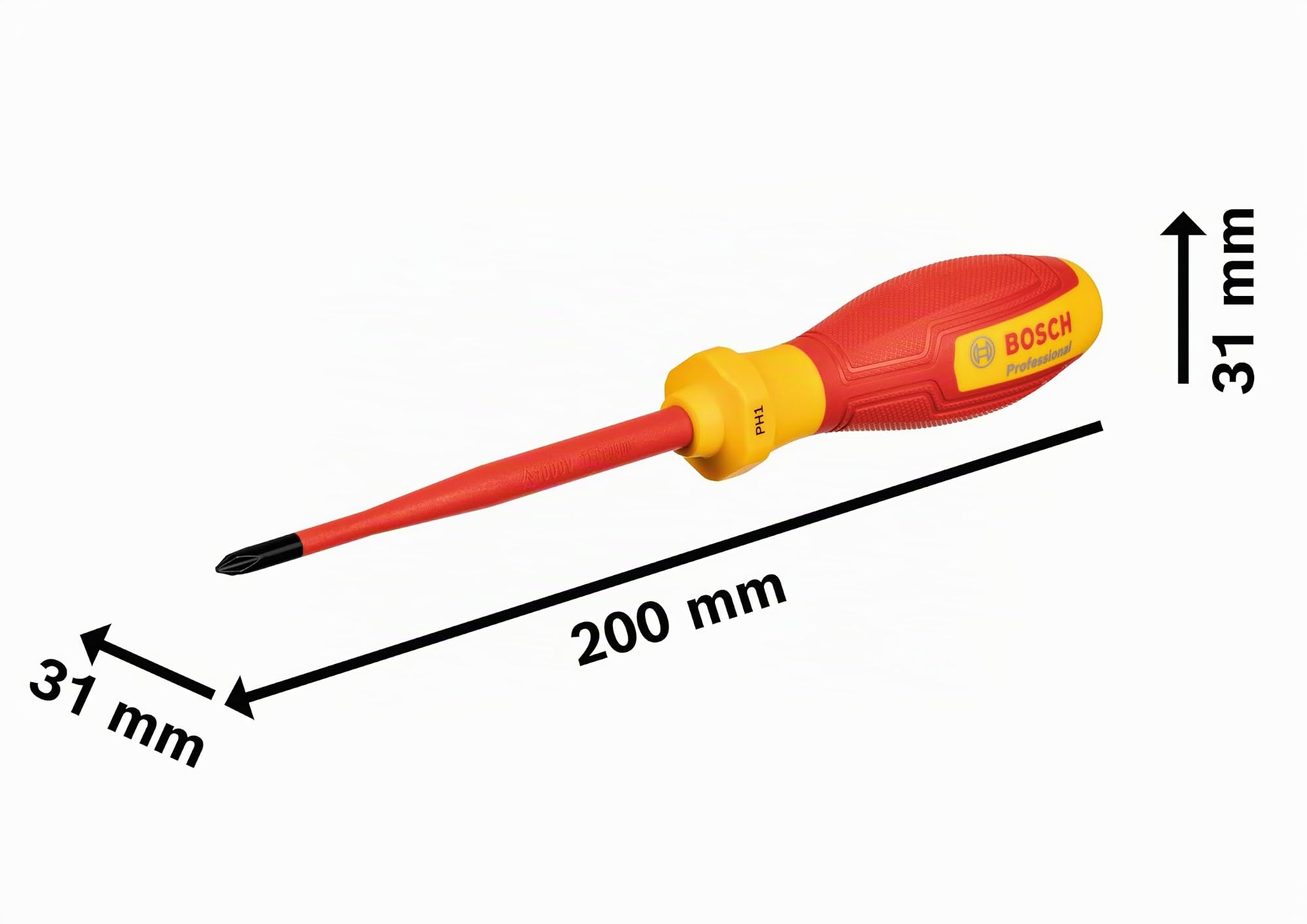 Bosch Professional Juego de herramientas manuales de 3 piezas (incl. 1 destornillador VDE (PH1), 1 cúter lateral diagonal VDE (160 mm) y 1 abridor de botellas, en L-Boxx Mini)