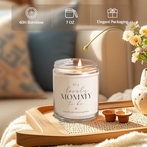 Cadeaux pour future maman : bougie parfumée vanille pour baby shower