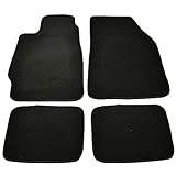 Floor Mats Compatible with 1988-1991 Honda CRX & Civic, Nylon Black Front Rear Carpet by IKON MOTORSPORTS, 1989 1990