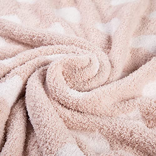 Kid Nation Baby Blankets For Girls Baby Boy Toddler Blanket Soft Baby Quilt Plush Crib Blanket Newborn Stroller Blanket Nursery Infant,30 X 40 In Light Pink Heart #TOP6