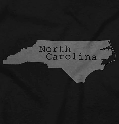 Miniatura 2 de North Carolina State Map Shape Souvenir NC Camiseta de manga larga para hombres y mujeres