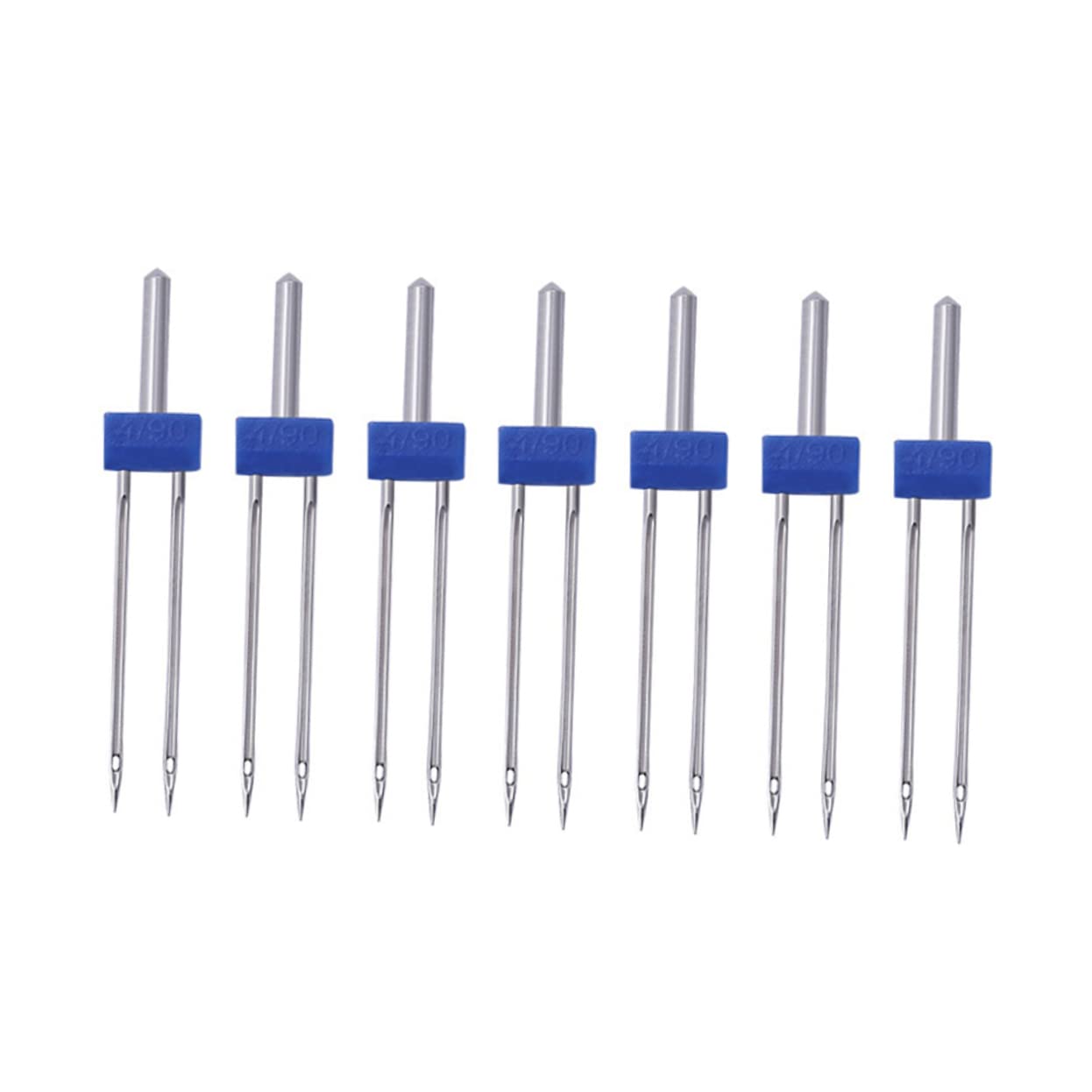Doppelnadel für Nähmaschine, Modell C01-005-00170, 100 Stück | Blaues Metall Nadelset, 1 Beutel, für Haushaltsgeräte, Leicht zu Verwenden