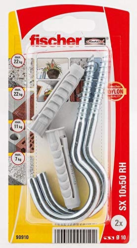 FISCHER 090910 - Blister chevilles nylon SX 10 x 50 HVK NV