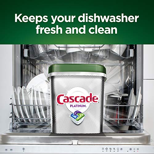 Image of Cascade Platinum Actionpacs Dishwasher Detergent, Fresh Scent, 105 Count, Tub Refill Bags