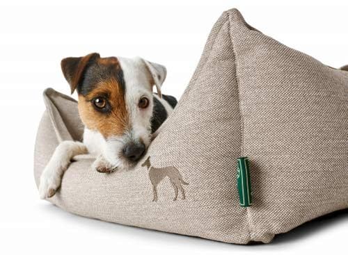HUNTER Livingston Hundesofa, Hundebett, Strukturstoff, klassisch, L, anthrazit
