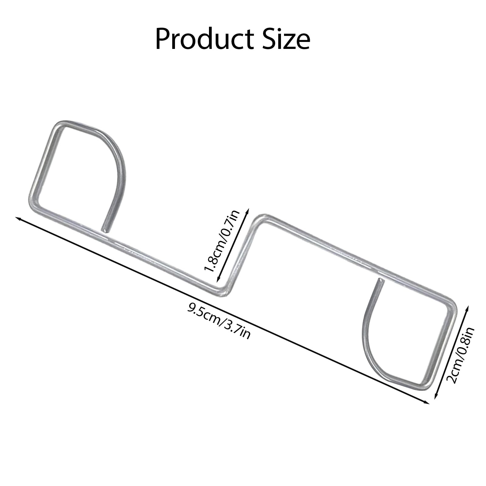 25PCS Fence Panel Clips And Wedges Prevent Vibration And Impact Garden Post Mounting Clips Fence Shock Absorbers Used To Prevent Fence Panels From Rattling Durable Stainless Steel Clips For 6 Fences - Image 2