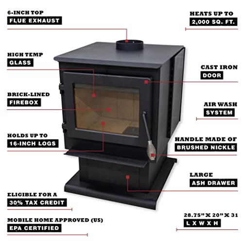 Cleveland Iron Works Ontario Wood Stove #TOP2