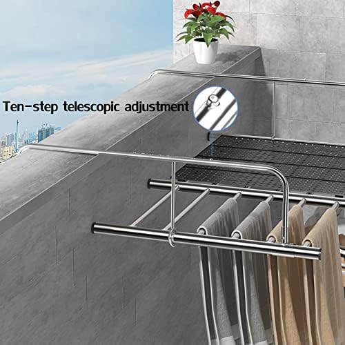 Indoor Outdoor Clothes Drying Rack Foldable Clothes Rack.Clothes Horse Clothes Airer Folding Drying Rack,Balcony Retractable Folding Clothes Drying Rack Clothes Hanger for Indoor Outdoor,Sta