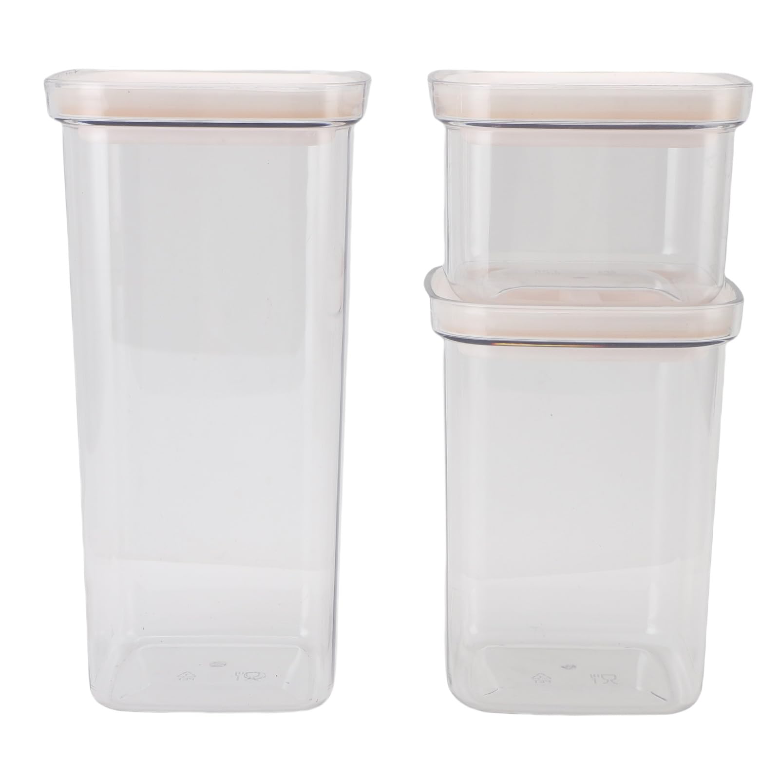 Müsli-Aufbewahrungsbehälter mit Drehbarer Öffnung, Wiederverwendbare, Versiegelte Getreidebox für Nüsse und Trockenfrüchte, 6er-Pack (6 Packungen 2000 ml x 1 + 1300 ml x 2 + 600 3)