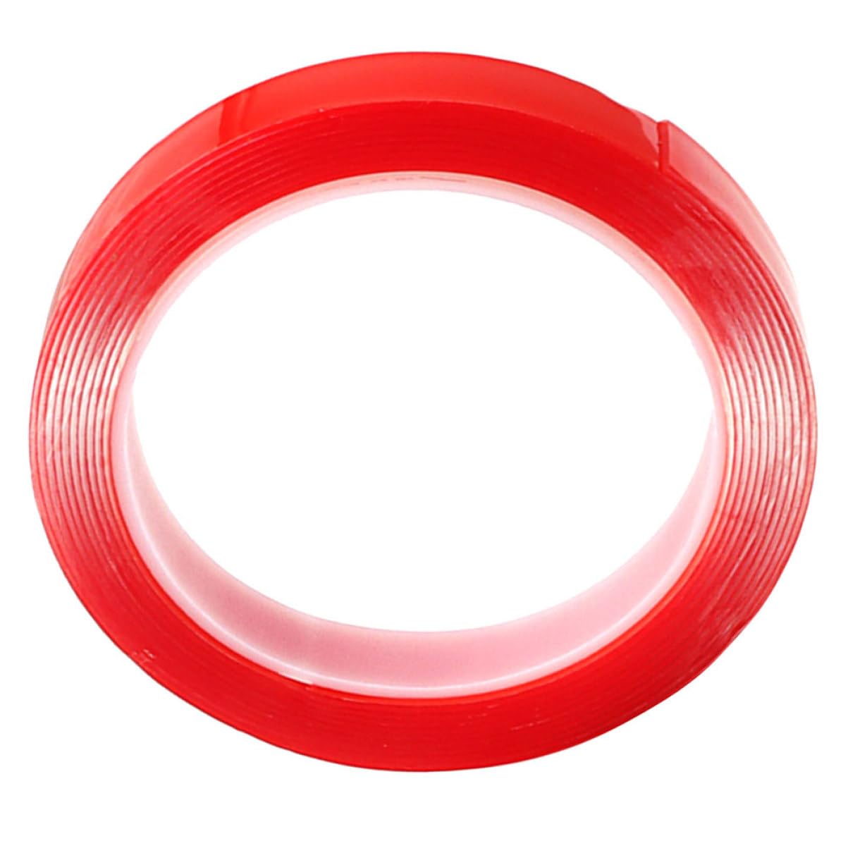 NUOBESTY 5 Rollen Bürokratie 15mm Breite r25b einseitig Draht klebeband doppelseitig double sided tape Doppelseitiger Aufkleber für den Außenbereich Doppelseitiger, robuster Aufkleber rot
