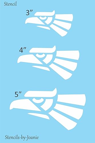 Miniatura 8 de Stencils by Joanie Mexico Eagle - Plantilla de 3 tamaños hecha en México, logotipo de orgullo, bricolaje, manualidades, reutilizable, Mylar Art Signs