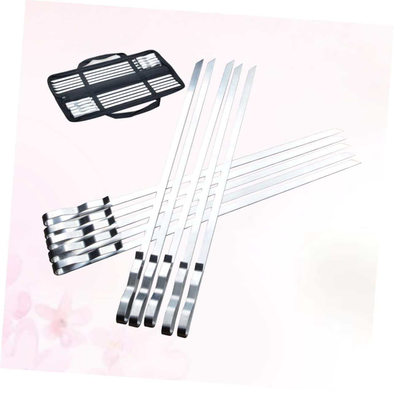 iplusmile 10 pezzi Spiedini per Barbecue Inossidabile da Spiedini per Grigliate Facili da e Riutilizzabili per Carne Verdure e Kebab